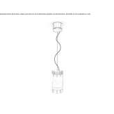 Aluminum hanging lamp Vigolo