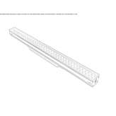 Floor aluminum linear external profile Krzywcza