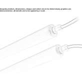 Wall-mounted polycarbonate linear external profile Dawson