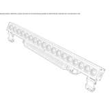 Aluminum external linear profile Krzywcza