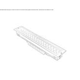 Floor aluminum linear external profile Krzywcza