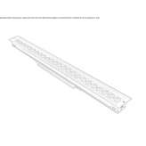 Floor aluminum linear external profile Krzywcza