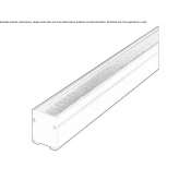 Outdoor metal linear profile Borghi