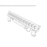 Aluminum external linear profile Krzywcza