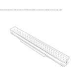 Floor aluminum linear external profile Krzywcza