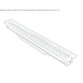 RGB aluminum linear floor profile for outdoor applications Krzywcza