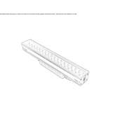 Floor aluminum linear external profile Krzywcza