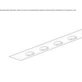 Floor aluminum linear external profile Didsbury