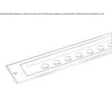 Floor aluminum linear external profile Ayas