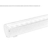 Aluminiowy profil liniowy zewnętrzny do montażu sufitowego do modułów LED Cabral