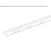 Floor aluminum linear external profile Vellmar