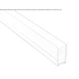 Aluminiowy profil liniowy zewnętrzny Zacapu