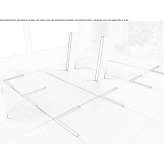 Outdoor light plate for floor mounting Tahir