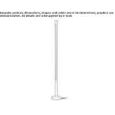 Aluminiowy słupek oświetleniowy LED Bisham