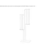 Lampa słupkowa LED ze szkła i aluminium Urbana