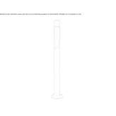 Corten™ LED lighting pole Sunne