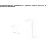 LED cement bollard Tricase