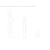 Aluminum LED floor lamp Tettnang