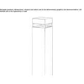 Słupek oświetleniowy LED z odlewanego ciśnieniowo aluminium Lupsanu
