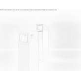 LED lighting bollard made of extruded aluminum for public places Teis