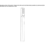 Słupek oświetleniowy LED z wytłaczanego aluminium Aliseda