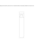 LED lighting pole made of stainless steel Lucanas