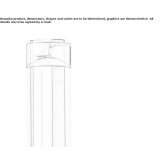 Aluminiowy słupek oświetleniowy LED Itaberai