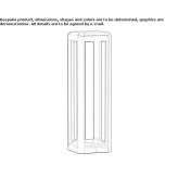 Aluminiowy słupek oświetleniowy LED Ethelton
