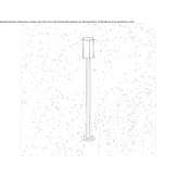 Lampa słupkowa LED z mosiądzu Jarebice