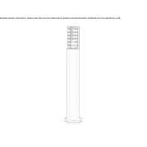 Powder-coated aluminum post Domsuehl