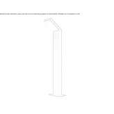 Aluminum LED lighting pole Sapucai
