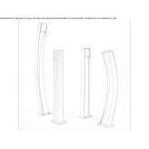 LED lighting pole made of anodized aluminum Costitx