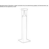 Steel LED lighting bollard for public places Lyndoch