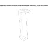 Aluminum LED lighting pole Halych