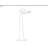 Aluminum LED lighting pole Gossau