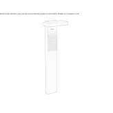 Aluminum LED lighting pole powered by solar energy Guiscard