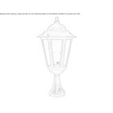 Lighting pole made of die-cast aluminum Attigny