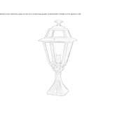 Lighting pole made of die-cast aluminum Zotoluca