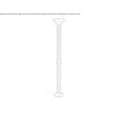 Aluminum LED lighting pole Clanton