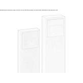 Aluminiowy słupek oświetleniowy LED Etyek