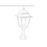 Lighting pole made of die-cast aluminum Dzitnup