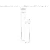 Powder-coated aluminum LED lighting pole Britt