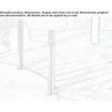 Stainless steel lighting pole Artemida