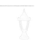 Outdoor floor lamp made of aluminum Perstorp