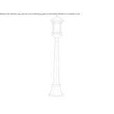 Aluminum lighting pole Lecousse
