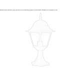 Outdoor floor lamp made of aluminum Guanaja