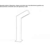 Aluminiowy słupek oświetleniowy LED Alenquer