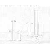 LED bollard lamp made of brass Rumst