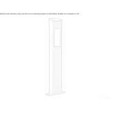 LED lighting pole made of stainless steel Mersch