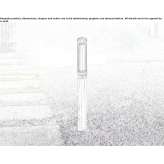 LED lighting pole made of stainless steel Roitzsch